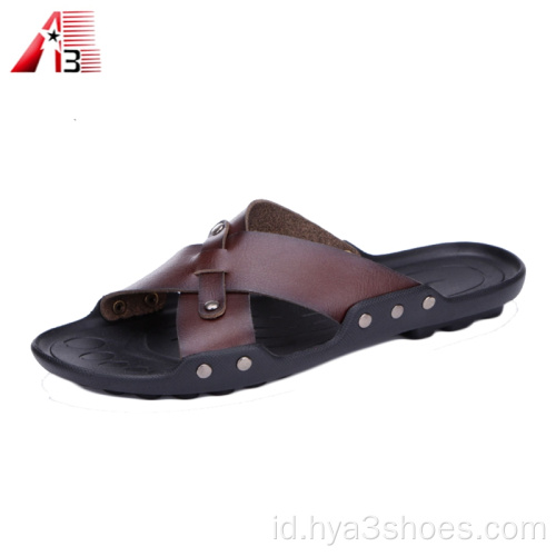 Fashion EVA Soft Sole Logo Kustom Sandal Pria